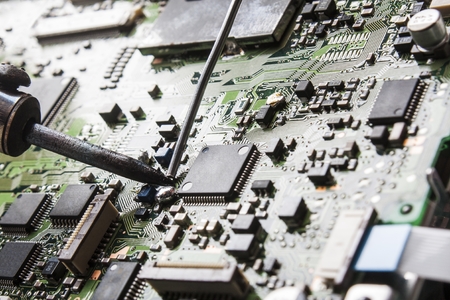 soldering iron and circuit board, electronic tools