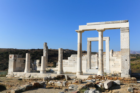 Temple of Demeter at the Naxos island in Greeceの写真素材