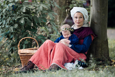 ANTWERP, BELGIUM - JUN 4, 2016: Experience the Middle Ages as it was in 1477 during a medieval re-enactment event. on Jun 4, 2016.のeditorial素材