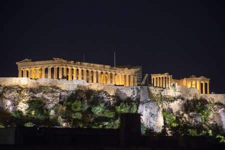 The Parthenon at the Acropolis in Athens, Greeceのeditorial素材