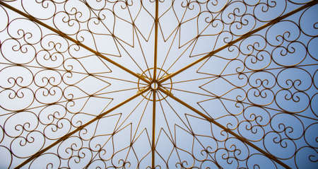 Pattern of golden steelの写真素材