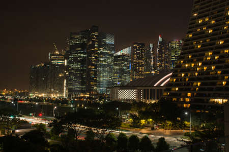 Landscape city in SIngapore.の写真素材