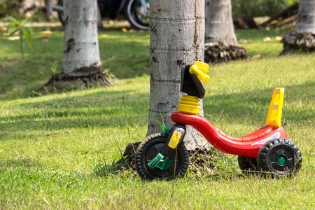 Tricycle in the garden.の写真素材
