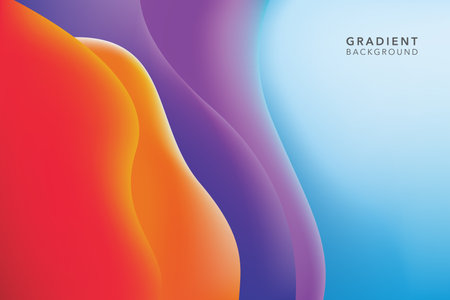 colorful gradient abstract backgroundのイラスト素材