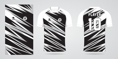 Soccer jersey or football kit template for football kit. Vector illustrationのイラスト素材