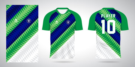 Soccer jersey or football kit template for football club. Vector illustrationのイラスト素材