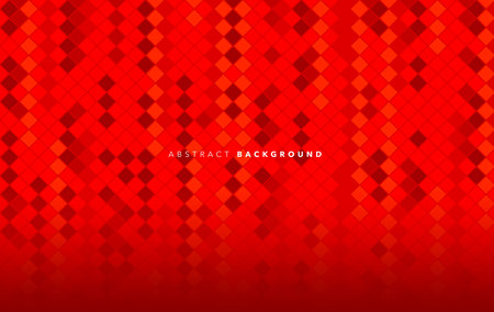 Abstract red geometric background with rhombus pattern. Vector illustration.のイラスト素材