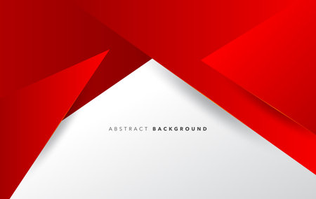 red modern abstract background design. Abstract red origami background. Vector Illustration. eps10のイラスト素材