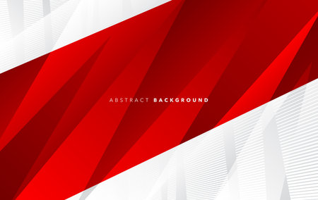 red modern abstract background design. Abstract geometric red and white background with copy space. Vector Illustrationのイラスト素材