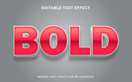 Bold text effect, editable text effect - Editable Text Style Effectのイラスト素材