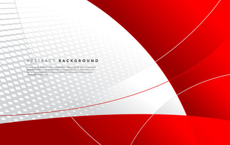 Abstract red and white background with copy space for text. red and white modern abstract background designのイラスト素材