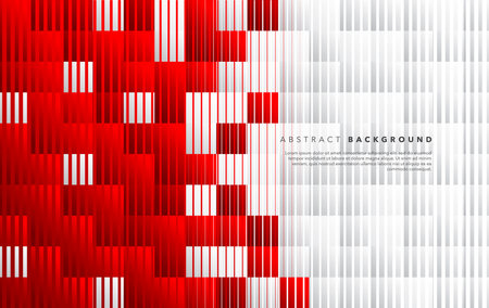 Abstract vector background. Geometric pattern. Illustration for design. red and white modern abstract background design templateのイラスト素材