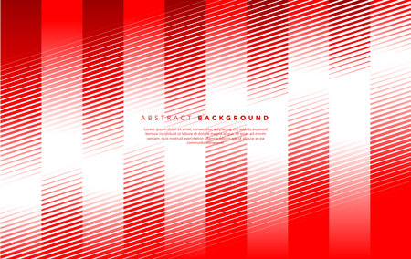 Abstract background with stripes. Vector illustration. Red and white color. abstract red white background templateのイラスト素材