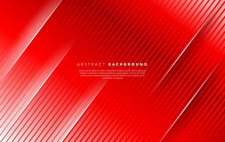 Abstract red background with diagonal lines. Vector illustration. modern red white abstract background template with shadowのイラスト素材