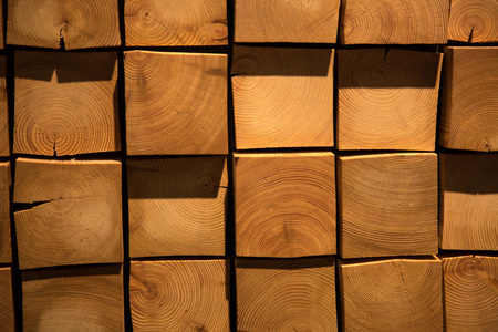 the wooden blocks abstract in a roomの写真素材