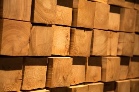 the wooden blocks abstract in a roomの写真素材