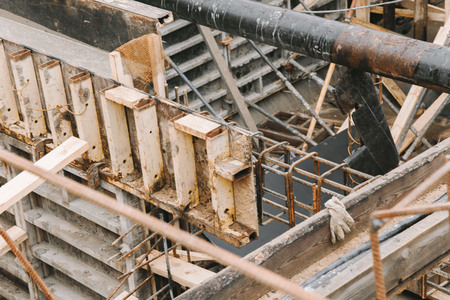 Building Foundation constructionの写真素材