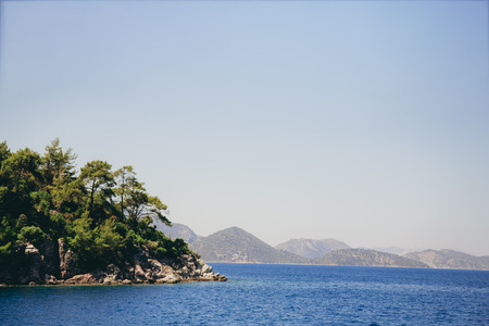 Beautiful landscape on the seaの写真素材