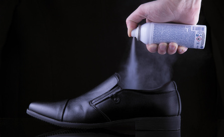 Deodorant for mens shoes to get rid of unpleasant smellの写真素材