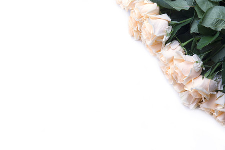 Bunch of beautiful roses with golden bokeh for mothers day close upの写真素材