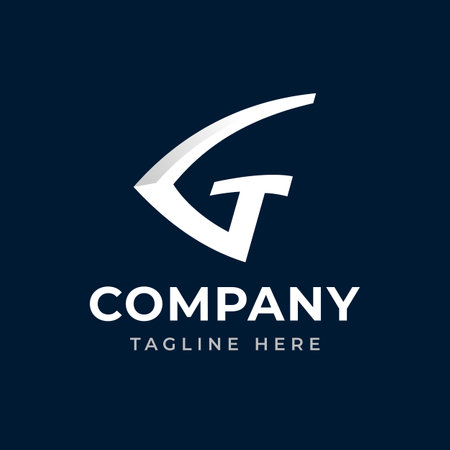 Simple initial letter G abstract icon vector logoのイラスト素材