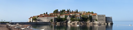 Sveti Stefan, small islet and resort in Montenegro のeditorial素材