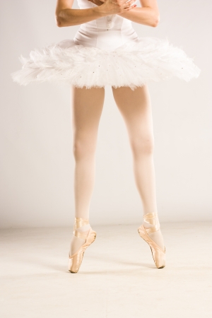 ballet dancer's feetの写真素材