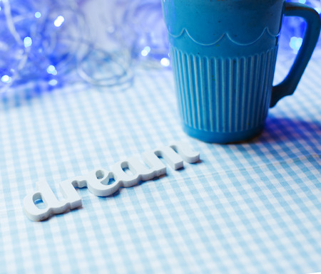 cup of tea on the table. blueの写真素材