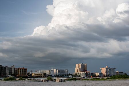 Summer storms brewing over Clearwater, FL