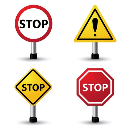 Vector illustration of stop signのイラスト素材