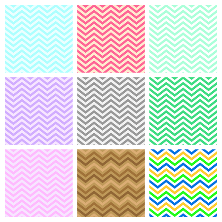 chevrons seamless pattern background retro vintage design setのイラスト素材