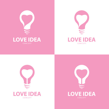 Love idea icon symbol design set, Vector illustrationのイラスト素材