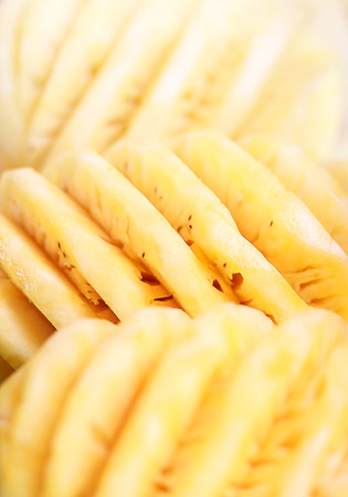 Closeup pineapple. Soft backgroundの写真素材