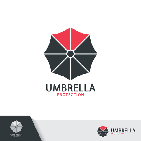 Umbrella symbol icon design isolated on white background.のイラスト素材