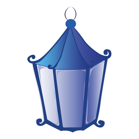 Flashlight Blue Christmas street illustration electric newのイラスト素材