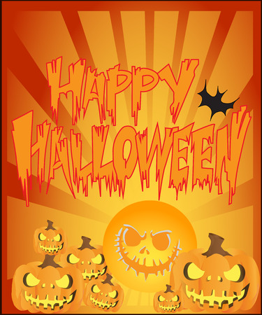 Happy Halloween Text Bannerのイラスト素材