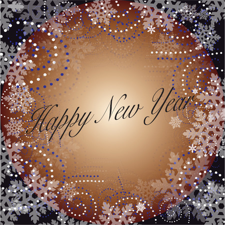 New Year background black with gold wordsのイラスト素材