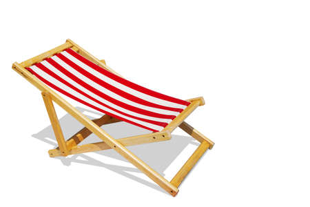 Beach chair isolated on white background