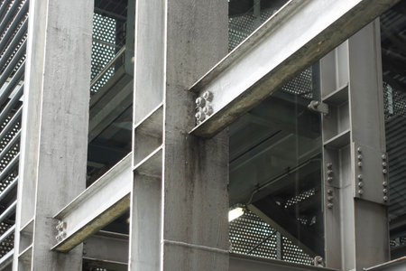 steel beam construction composed of steel bolt
