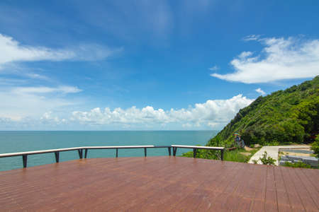 Sky view cafe, Chanthaburi, Thailand. May 31, 2020 : Bright atmosphere at viewpoint of sky view cafe, Pha Sukniran View Point, Chanthaburiのeditorial素材