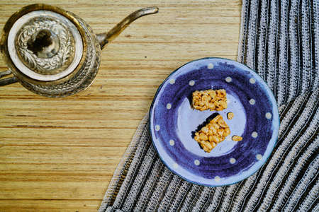 peanut bar on top view