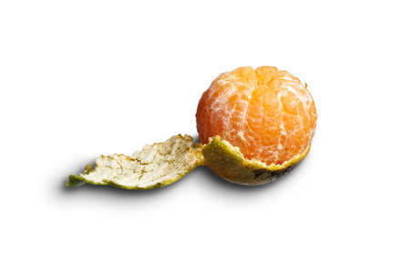 orange isolated on white backgroundの写真素材