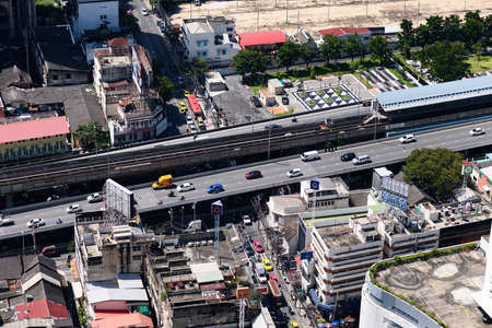 Bangkok, Thailand - Oct 22, 2020 : high angle view of bangkokのeditorial素材