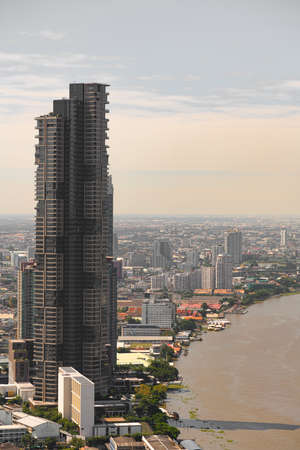Bird's-eye view of Bangkok city Thailand