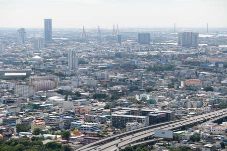 Bangkok, Thailand - Oct 22, 2020 : high angle view of bangkokのeditorial素材