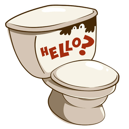 Toilet-Stickerのイラスト素材