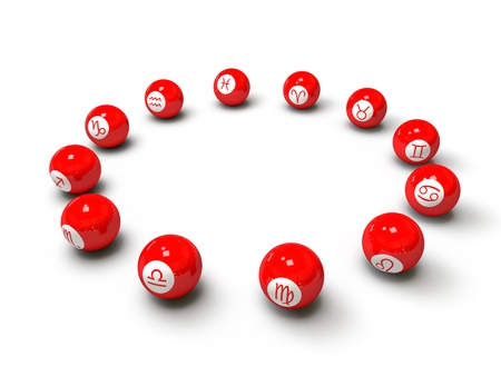 zodiac ballsの写真素材