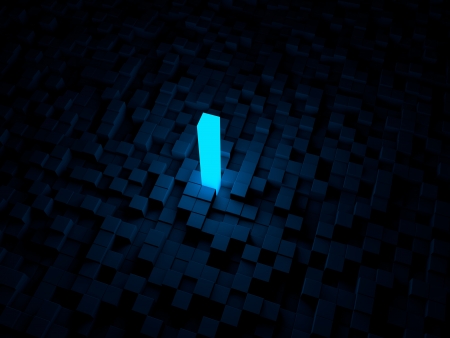 glowing cubesの写真素材