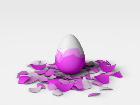 easter eggの写真素材