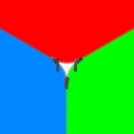 infographic blank in ribbon style.(three  free area version)のイラスト素材